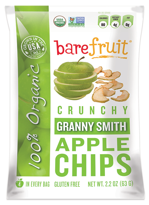 Bare Fruit 100% Organic Bake-Dried Granny Smith Apple Chips